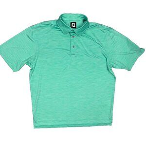FootJoy Golf Shirt Stretch Short Sleeve Polo Green XL